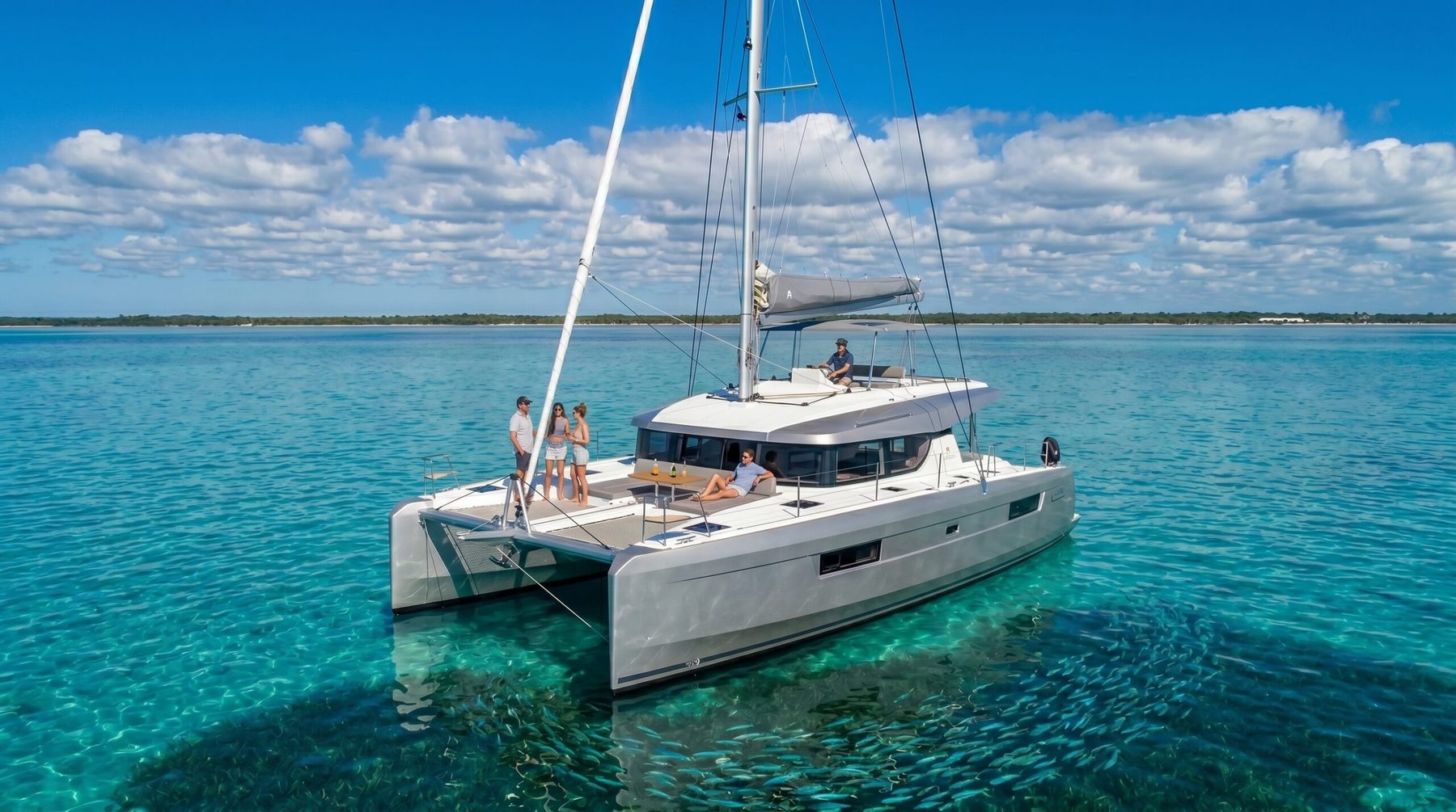 Catamarán & arrecife