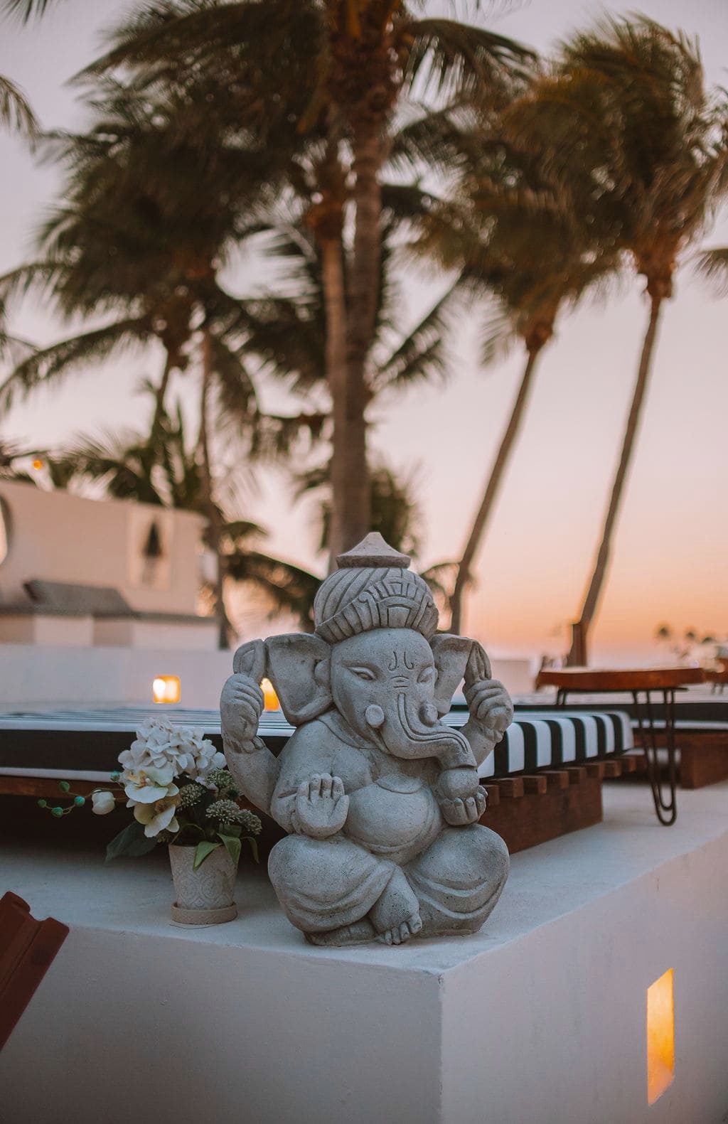 Ganesha entre las palmas